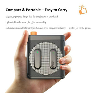 Sistema de megafonía portátil M29 con <span class=keywords><strong>Bluetooth</strong></span>, megáfono inalámbrico recargable de 8W con reproducción USB, micrófono anti-ronquidos y 4 horas de duración de la batería. - Product Image 4