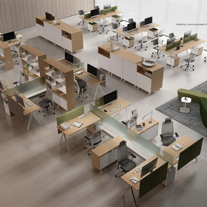 ICON Custom work desk <strong>computer</strong> <strong>workstation</strong> wooden desk office <strong>workstation</strong> desk office furniture office <strong>table</strong> with modern cabinet - Product Image 3