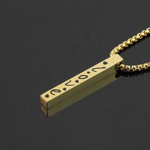 Collares con Nombre Personalizado para Mujer, Collares con Iniciales en Barra, Joyería de Acero Inoxidable, Regalo Personalizado de Aniversario - Product Image 4