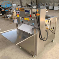 Machine à trancher la viande de bœuf et de mouton surgelée entièrement automatique, trancheuse à viande CNC à rouleau unique pour restaurant de fondue