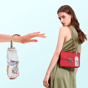 Modern Compact Three-Folding <b>Windproof</b> <b>Umbrella</b> with UV Protection Lightweight Portable Fully-Automatic Design for Women Adults - Product Image 4