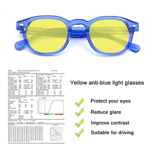 แว่นตา CR39ป้องกันแสงสีฟ้าแว่นตากันแสงสีฟ้าแว่นตากันแสงสีฟ้าใสสำหรับคอมพิวเตอร์แว่นตาหรูหรา - Product Image 4