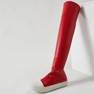 35-44 הנמכר ביותר בסתיו החורף החדש, חומר רך אופנה גבית אופנה נעלי עור גבוהות לנשים - Product Image 4