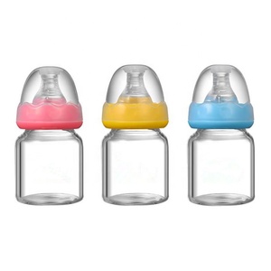 Venta al por mayor de plástico libre de Bpa y alta borosilicato de leche de vidrio de 60ml botella de bebé recién nacido bebés en a granel - Product Image 5