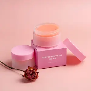 Private Label Vegan Cream Makeup Remover Cleansing Balm Custom 30g 50g Skin Care Makeup Remover Balm Cream For Face Eye