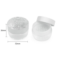 Boîte vide en plastique pour poudre libre, avec compartiments divisés, emballage cosmétique, 20g, pour poudre pressée en gel
