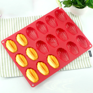 18 cup Silicone <span class=keywords><strong>Madeleine</strong></span> bánh khuôn Madeleines làm cho người mới bắt đầu - Product Image 1