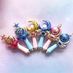 RICHSHINING - Juguete Luminoso al por Mayor para Niños, Cetro de <span class=keywords><strong>Reina</strong></span> con Música, Varita de Princesa LED con Forma de Corazón y Luna para Regalo Exquisito en Días Festivos - Product Image 2