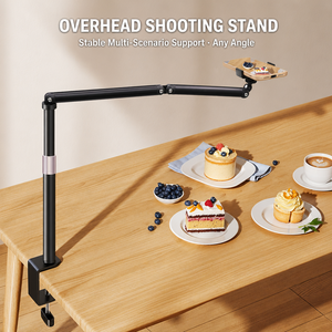 Soporte para <span class=keywords><strong>Teléfono</strong></span> <span class=keywords><strong>de</strong></span> Aluminio Resistente con Rotación <span class=keywords><strong>de</strong></span> 360 Grados °   Soporte <span class=keywords><strong>de</strong></span> Escritorio Giratorio con Clip <span class=keywords><strong>de</strong></span> Brazo Largo, Capacidad <span class=keywords><strong>de</strong></span> Carga <span class=keywords><strong>de</strong></span> 1.5 kg, Sin Deformación, Universal para 4-12.9 Pulgadas, OEM al por Mayor - Product Image 1