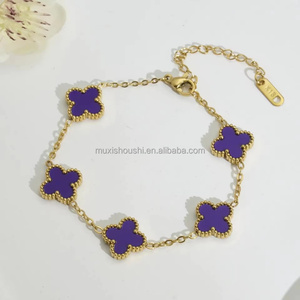 Brazalete de Acero Inoxidable de Alta Calidad para Mujer, Chapado en Oro de 18k, Brazalete Resistente a la Decoloración Venta al por Mayor de Fábrica - Product Image 6