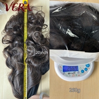 Perruques synthétiques en fibre Futura sans colle, prêtes à porter, avec bandeau, 260g, ondulations lâches, brun foncé mat, résistantes à la chaleur, pour femmes, vente en gros