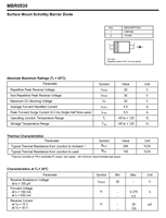 Diodo Schottky MBR0530 MBR0530W SOD-123 30V 0.5A 100% Original y con Código de Lote Rastreable