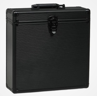 Boîtier d'enregistrement personnalisable ODM Aluminium LP 12 \ "avec stockage en vinyle Caractéristiques de transport