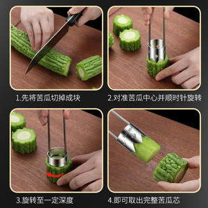 เครื่องมือคว้านผลไม้สแตนเลส Red Gate Tower 304 สำหรับแอปเปิ้ลและลูกแพร์ ใช้งานง่าย ทำความสะอาดง่าย - Product Image 5