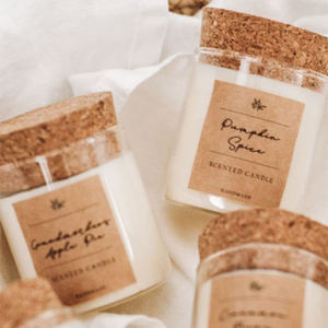 Vela Aromática AIKUN Hecha a Mano con Aceite Esencial para Decoración del Hogar, Velas Perfumadas de Cera de Soya con Tapa de Corcho - Product Image 2