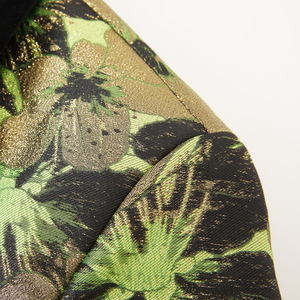 Prix usine 2 pièces veste pantalon tissu imprimé Slim Fit brillant coloré prêt envoyer hommes costumes - Product Image 5