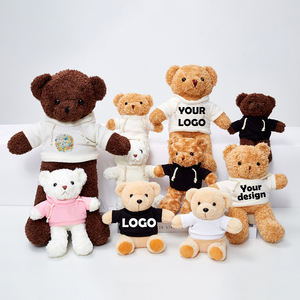 卸売特価 プロモーション用 パーソナライズドギフト かわいいぬいぐるみ オリジナルロゴTシャツ テディベア - Product Image 6