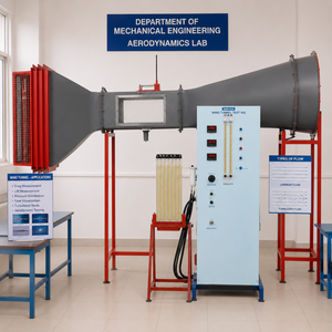 Équipement de laboratoire pour tunnel à vent industriel |   Système électronique de test de débit d'air haute précision 220V/380V en acier pour l'aérodynamique - Product Image 4