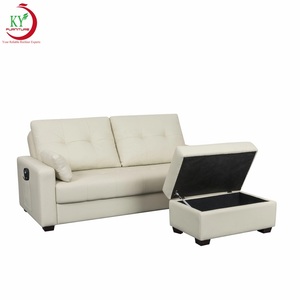 JKY Furniture Living Hotel Bedroom Room Space Saving Folding Sleep Pull Out Up Sofa Bed With Ottoman And Massage Function