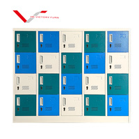 Casier métallique moderne multi-portes pliable pour sacs d'école, mini-meuble de rangement tendance pour appartement, maternelle et école