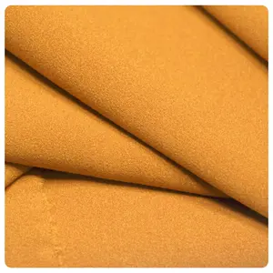 120-130gsm High Stretchable 100% Polyester Fabric Crepe Come Moss Crepe Fabrics For Clothing