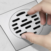 Accessoire de salle de bain en acier inoxydable 304, équipement sanitaire, drain de sol pour machine à laver