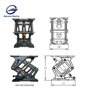 مقعد مركب بحري حقيقي من الألومنيوم ، مقعد ممتص للصدمات ، قاعدة للقوارب الضلعية - Product Image 4