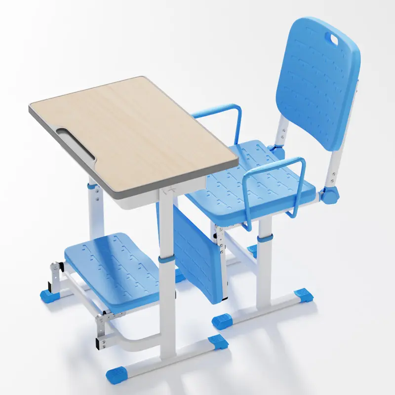 Offre Spéciale Portable chaise salle de classe étudiant unique école bureau et chaise Junior école bureau pause midi ensemble ensembles en gros