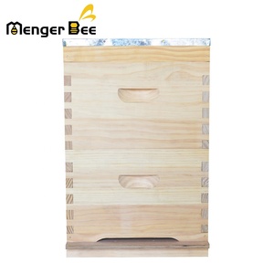 Mengerbee New 10-frame Australian Beehive <b>Box</b> 2 Layers Ventilated Lid 20mm Thickness New Zealand <b>Pine</b> Beekeeper Hive Home - Product Image 4
