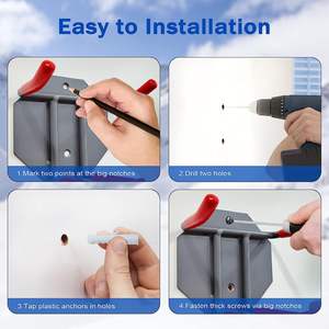 Organisateur de Garage horizontal robuste support de <span class=keywords><strong>Ski</strong></span> utilitaire crochets de Kayak à montage mural avec crochets muraux à l'intérieur à l'extérieur à la maison - Product Image 5