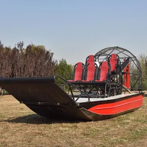 Kunden spezifisches 35 PS 80 PS Aluminium legierung Rescue Patrol Fishing Airboat mit höherer Sicherheit