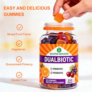 Gommes prébiotiques et probiotiques pour hommes et femmes, saveurs de fruits naturels, complément nutritionnel pour le sport - Product Image 4