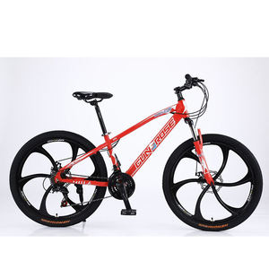 Vélo de montagne en acier carbone rouge et blanc de 26 <span class=keywords><strong>pouces</strong></span> et 27,5 <span class=keywords><strong>pouces</strong></span> en gros, avec freins à disque à 27 vitesses pour femmes, hommes, adultes, unisexe - Product Image 2