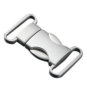 Hebilla de Seguridad Metálica, Aleación de Zinc Electrochapada, Plateada y Negra, Accesorios Duraderos para Bolsos, Cierres Q030-20 - Product Image 4