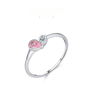 China Wholesale Fashion S925 Sterling Silver Multi-Color Teardrop <b>Ring</b> and Earring Jewelry Sets for Girl Gift - Product Image 3