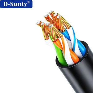 Cable de Conexión Ethernet Gigabit Cat5e UTP de Cobre Puro con Certificación CE FCC para Exteriores, Cable RJ45 para Cámara CCTV - Product Image 1