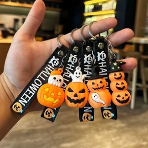 Porte-clés fantôme 3D en alliage PVC personnalisé pour Halloween, lanterne citrouille mignonne, durable, idéal pour cadeau promotionnel ou souvenir - Product Image 6