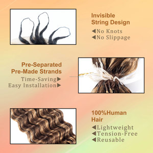 Extension De Cheveux Humains 100g trissage all'uncinetto fainceau De Cheveux Humains Sa - Product Image 3