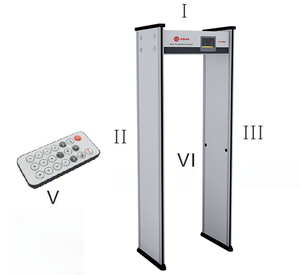 Yüksek hassasiyetli Walk-Through <span class=keywords><strong>Metal</strong></span> güvenlik dedektörü kapı yüksek hassasiyet vücut koruma için kemer kapısı portal kontrol - Product Image 6