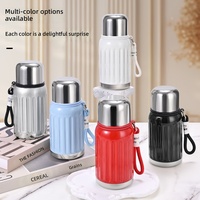 Tasse isotherme en acier inoxydable 316, best-seller viral, avec sangle de transport, mini format de poche, portable et tendance pour étudiants