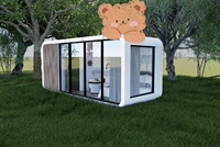 Unité de vie modulaire entièrement meublée Apple Cabin pour les séjours de loisirs de vacances d'Halloween