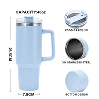 Taza Térmica de Acero Inoxidable de 40 oz, Duradera, para Viajes, Auto y Hogar, Venta al por Mayor, con Logotipo Personalizado