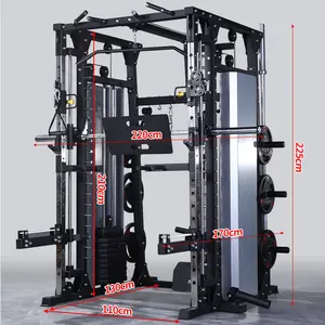 Kommerzielle Fitness-Studio-Fitnessausrüstung Multi-Funktionsstation Power-Hucka-Rack & Smith-Gerät