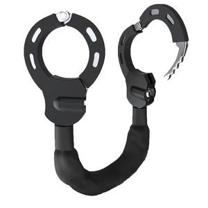 Двухблокировочная навесная черная стальная Водонепроницаемая безопасная ручка-дисковая ручка замок для ключей замок для мотоцикла замок на цепочке - Product Image 1