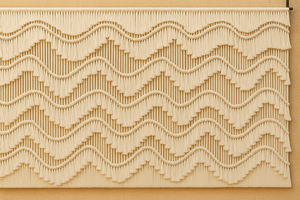 Tapiz de Macramé <span class=keywords><strong>Boho</strong></span> <span class=keywords><strong>Chic</strong></span> para Pared - Diseño de Ondas y Borlas en Capas, Algodón Natural, Decoración Rústica Costera Estilo Bali para <span class=keywords><strong>Casa</strong></span> de Playa y Regalo Festivo - Product Image 5