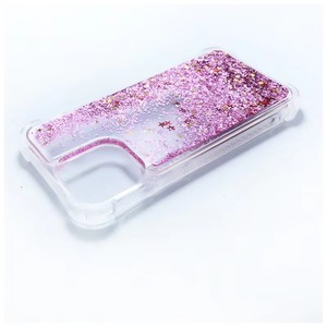 Funda de teléfono Bling con purpurina líquida negra personalizada con cordón TPU PC Quicksand funda de teléfono para iPhone 16 15 14 13 12 11ProMax <span class=keywords><strong>Samsung</strong></span> - Product Image 3