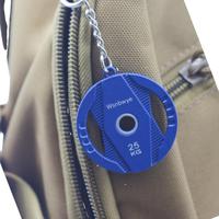 Wsnbwye Discos 3d Mini Barbell DIY Sublimation Golden 3D Wholesale Fitness CHAVEIRO Weight Plate Keychain