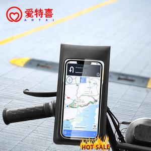 Suporte de Telefone para Guidão Flexível e Impermeável de Alta Qualidade com Rotação de 360° e Altura Ajustável para Uso em Bicicleta/Scooter - Product Image 1