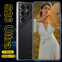 Teléfono Inteligente 5G S26 Ultra de 7.3 Pulgadas, 16 GB + 1 TB, 108 MP, 8000 mAh, Android 14, Desbloqueo Facial, Carga Rápida, Más Vendido