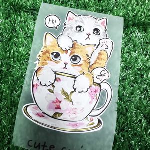 Transferts DTF pour animaux de compagnie (chats) en gros – Transferts thermiques PET pour T-shirts, lavables et durables, sérigraphie pour T-shirt - Product Image 2